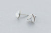 Real. 925 Sterling Silver Black /white/blue Turquoise triangle stud Earrings sterling-silver-jewelry geometric 8MM GTLE1021