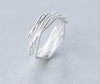 Real. 925 Sterling Silver Twisted Knot Ring adjustable sterling-silver Ring jewelry GTLJ1060