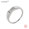 Real 925 Sterling Silver Wedding Party Ring For Women Man Couple Rings Fine Jewelry