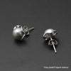 Real 925 sterling silver black pearl earring for wedding,natural pearl classic earring,girlfriend birthd gift