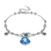 Real 925 sterling silver uses the Austria element crystal bracelet for women s925 sterling silver star bracelet for Christmas