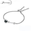 Real Pearl Bracelet 925 Sterling Silver Bracelets Chain For Women Jewelry Adjustable Girlfriend Best Birthd Gift