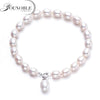 Real Natural White Pearl Bracelet for Women,Cute Style Girl Beads Bracelet Female