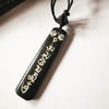 Real Tibet Amulet Yak Bone Hand Carved Mantras Buddha Eye Pendant Necklace With Adjustable Rope Chain OM MANI PAD ME HUM TNL353
