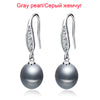Real pearl earrings for women,925 silver earrings jewelry girls trendy wedding earrings gr natural pearl earring