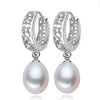 Real pearl earrings for women,925 sterling silver pearl earrings fine white pearl earrings jewelry brincos perolas