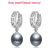 Real pearl earrings for women,925 sterling silver pearl earrings fine white pearl earrings jewelry brincos perolas