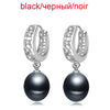 Real pearl earrings for women,925 sterling silver pearl earrings fine white pearl earrings jewelry brincos perolas