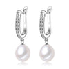 Real natural black pearl earrings for women,beautiful 925 silver party earrings with pearls