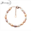 Real natural pearl bracelet for women,fashionable adjustable femme bracelet with pearl