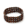 Real natural pearl bracelets for women,Three stand bracelet adjustable length pearl charms bracelet