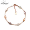 Real natural pearl strand bracelets for women,925 sterling silver pearl bracelet for girls