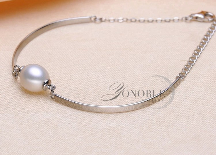 Real pearl bracelet for women,925 sterling silver bracelet men,wedding pearl bracelet jewelry girl birthd gift gold