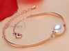 Real pearl bracelet for women,925 sterling silver bracelet men,wedding pearl bracelet jewelry girl birthd gift gold