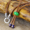 Real silver 2020 New new paragraphs with men and women fashion exquisite TieLong raw rope S925