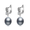 Real wedding natural pearl earrings for women,925 silver drop earrings pearl girlfriend gift