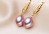 Real wedding natural pearl earrings for women,925 sterling silver water drop earrings pearl party gift