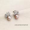 Real white grey unusual flower silver earrings 925 with pearls,fashion black pearl earrings woman