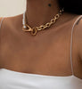 Rectangle Geometric Pendant Bamboo Chain Necklace Pearl Punk Clavicle Chain for Women Men Jewelry