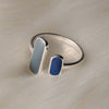 Rectangle Geometry Silver Colour Women's Ring Engagement Jewelry 2022 Trend  Items GaaBou Jewellery