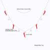 Red Chilli Star Pendant Stainless Steel Necklaces for Woman Jewelry Choker Neckalce Accessories Party Gift 2022 New