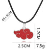 Red Cloud Pendant Necklace for Women Japanese Anime Accessories Cosplay Konoha Ninja Village Akatsuki Itachi Men‘s Chain Jewelry