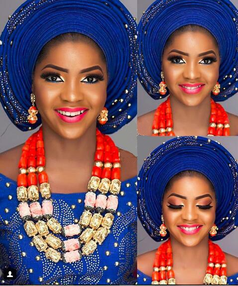 Red Coral Jewelry Sets for Women Fantastic Red and Gold Nigerian Wedding Gift Coral Bead Necklace Jewelry Set for Brides GA513
