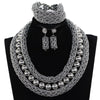 Red Coral Jewelry Sets for Women Fantastic Red and Gold Nigerian Wedding Gift Coral Bead Necklace Jewelry Set for Brides GA513