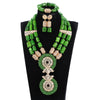 Red Coral Jewelry Sets for Women Fantastic Red and Gold Nigerian Wedding Gift Coral Bead Necklace Jewelry Set for Brides GA513