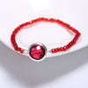 Red Crystal Bracelet 925 Silver Bracelet, Best Holid Bracelets for Girls, Summer True Love