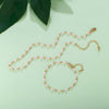 Red Pink Black Green Crystal Beads Chain Necklaces Bracelets for Woman Jewelry Set Wedding Party Jewelry Gifts 2022 New