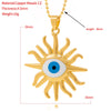 Red Pink Blue Green Eye Necklace Men's and Women's All-Match Pendant in 2022