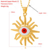 Red Pink Blue Green Eye Necklace Men's and Women's All-Match Pendant in 2022