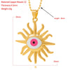 Red Pink Blue Green Eye Necklace Men's and Women's All-Match Pendant in 2022