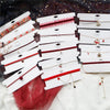 Red Series Velvet Tiny Heart Pendants Chokers Necklaces Red Wine Flower embroidery Neck Charm Necklace Lace Choker Women Jewelry