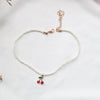 Red Series Velvet Tiny Heart Pendants Chokers Necklaces Red Wine Flower embroidery Neck Charm Necklace Lace Choker Women Jewelry