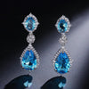 Brand Fashion Dangle Earrings jewelry High Quality AAA Cubic Zircon Classic Teardrop Earrings For Women Gift In Box
