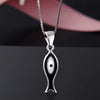 Brand New Arrival Box Package 925 Sterling Silver Fine Jewelry Enamel Fish Pendant Necklace Drop Shipping