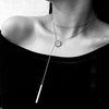 Brand Real 925 Sterling Silver Fine Jewelry New Style 90 cm Long Silver Chain Necklace For Women