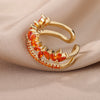 Red Zircon Rings for Women  Stainless Steel Ring 2023 Trend Romantic Wedding Aesthetic Jewelry Christmas Gifts anillos