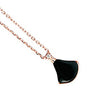 Red or black agate skrit pendant necklace in sterling silver for women 42cm and 45cm adjustable fine silver jewelry