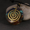 Reiki Healing Orgone Jewelry Yoga Colorful Chips Stone Natural Chakra Energy Orgonite Pendant Necklace Pendulum Amulet