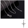 Religion Sliver Cross Lover Charm Chakra Pendant For Unisex High Quality Surrounded By Beautiful Curve Jewelry Ladies Women Love