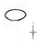 Religion Sliver Cross Lover Charm Chakra Pendant For Unisex High Quality Surrounded By Beautiful Curve Jewelry Ladies Women Love