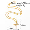 Religious FE Cross Pendant Necklace Classic Belief Faith Cubic Zirconia Cross Necklaces For Women Men Jewelry Gifts