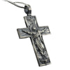 Religious Jesus Cross Christian Catholic Retro Style Pure Tin Men's and Women's Pendant Necklace Jewelry