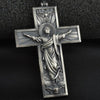Religious Jesus Cross Christian Catholic Retro Style Pure Tin Men's and Women's Pendant Necklace Jewelry