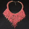 Resin Beads Tassel Choker Necklaces For Women   Chain Bohemia Ethnic Female Statement Necklace  Jewelry Collier