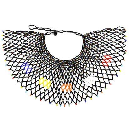 Resin Big Long Bohemian Colorful Necklace For Women Acrylic Beaded Multilayer Collier Necklace  African Egyptian Indian Jewelry