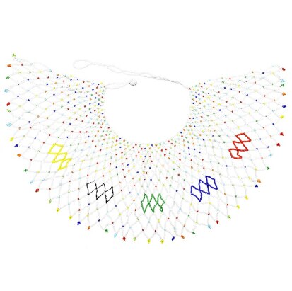 Resin Big Long Bohemian Colorful Necklace For Women Acrylic Beaded Multilayer Collier Necklace  African Egyptian Indian Jewelry